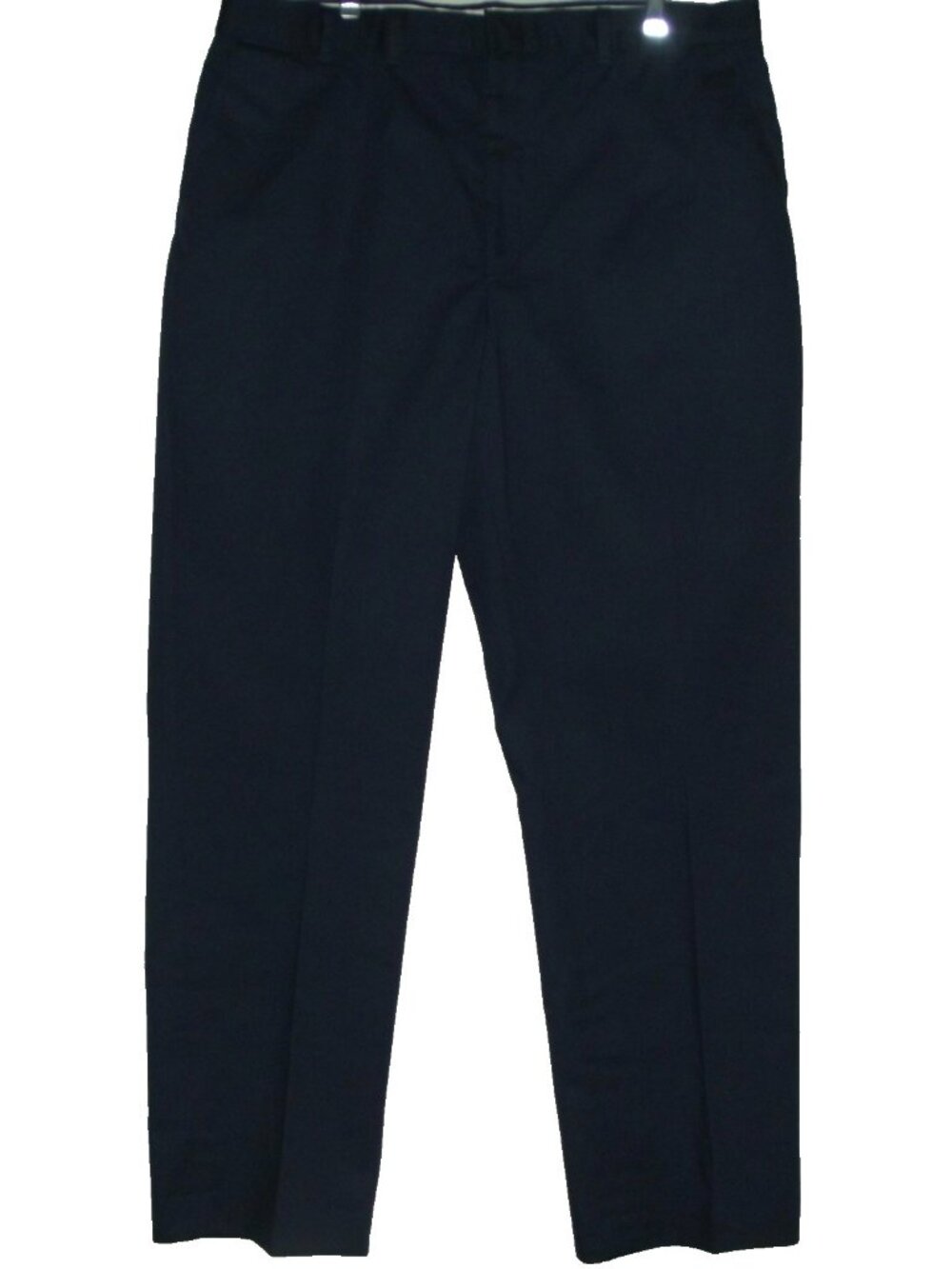 Riverside Mens Pants 38 x 32" Navy Blue flat front uniform cotton polyester